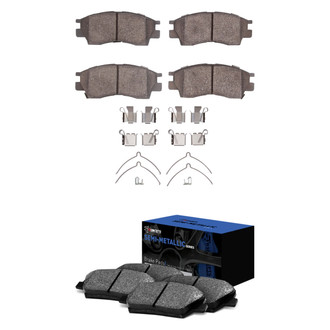 R1 Concepts® - Semi-Metallic Front and Rear Brake Pad Set