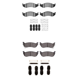 R1 Concepts® - Semi-Metallic Semi-Metallic Front and Rear Brake Pad Set