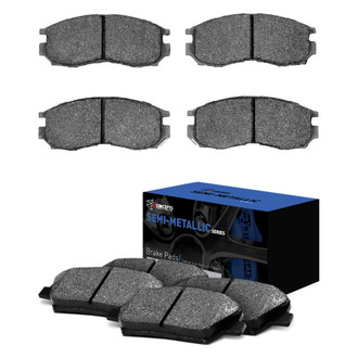 R1 Concepts® - Semi-Metallic Front and Rear Brake Pad Set