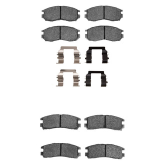 R1 Concepts® - Semi-Metallic Front and Rear Brake Pad Set