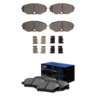 R1 Concepts® - Semi-Metallic Front and Rear Brake Pad Set