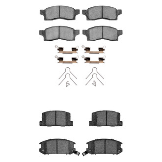 R1 Concepts® - Semi-Metallic Front and Rear Brake Pad Set