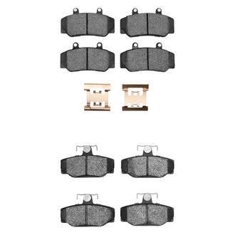 R1 Concepts® - Semi-Metallic Semi-Metallic Front and Rear Brake Pad Set