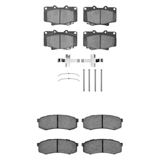 R1 Concepts® - Semi-Metallic Front and Rear Brake Pad Set