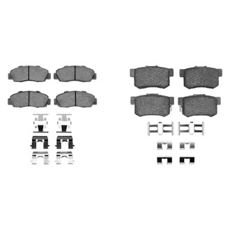 R1 Concepts® - Semi-Metallic Semi-Metallic Front and Rear Brake Pad Set