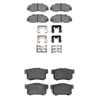 R1 Concepts® - Semi-Metallic Semi-Metallic Front and Rear Brake Pad Set