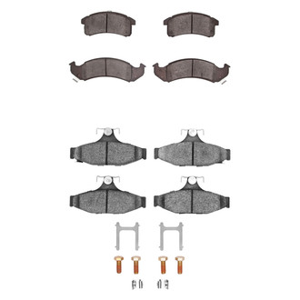 R1 Concepts® - Semi-Metallic Front and Rear Brake Pad Set