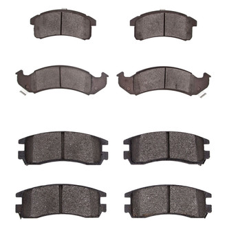 R1 Concepts® - Semi-Metallic Semi-Metallic Front and Rear Brake Pad Set