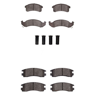 R1 Concepts® - Semi-Metallic Semi-Metallic Front and Rear Brake Pad Set