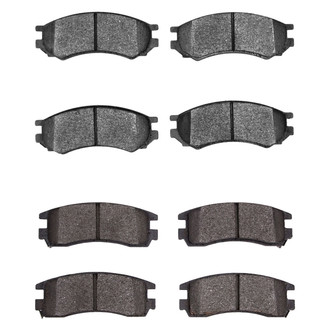 R1 Concepts® - Semi-Metallic Semi-Metallic Front and Rear Brake Pad Set