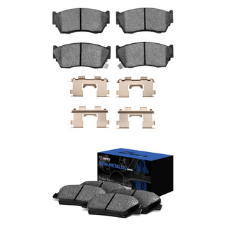 R1 Concepts® - Semi-Metallic Front and Rear Brake Pad Set