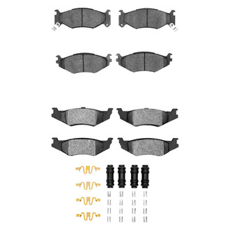 R1 Concepts® - Semi-Metallic Semi-Metallic Front and Rear Brake Pad Set