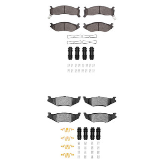 R1 Concepts® - Semi-Metallic Semi-Metallic Front and Rear Brake Pad Set