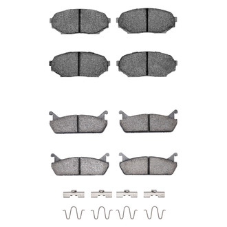 R1 Concepts® - Semi-Metallic Semi-Metallic Front and Rear Brake Pad Set