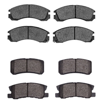R1 Concepts® - Semi-Metallic Front and Rear Brake Pad Set