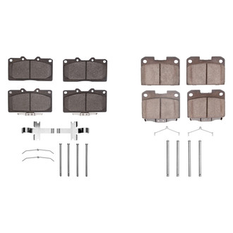 R1 Concepts® - Semi-Metallic Semi-Metallic Front and Rear Brake Pad Set