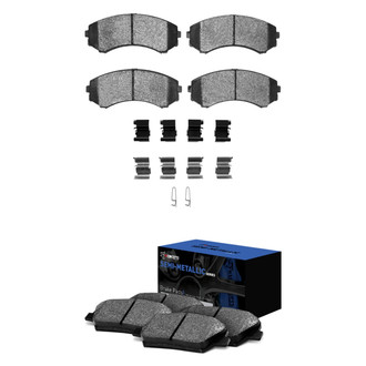 R1 Concepts® - Semi-Metallic Front and Rear Brake Pad Set