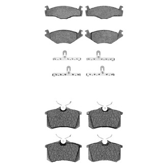R1 Concepts® - Semi-Metallic Front and Rear Brake Pad Set