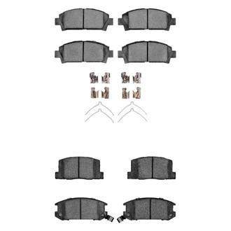 R1 Concepts® - Semi-Metallic Front and Rear Brake Pad Set