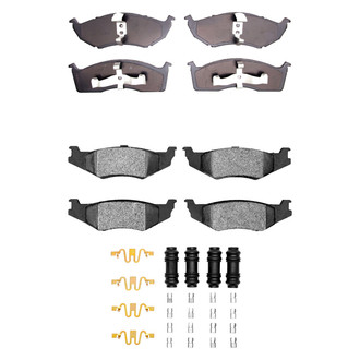 R1 Concepts® - Semi-Metallic Semi-Metallic Front and Rear Brake Pad Set