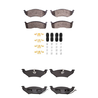 R1 Concepts® - Semi-Metallic Semi-Metallic Front and Rear Brake Pad Set