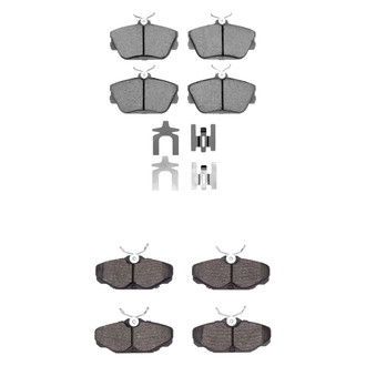 R1 Concepts® - Semi-Metallic Semi-Metallic Front and Rear Brake Pad Set