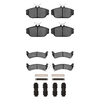 R1 Concepts® - Semi-Metallic Semi-Metallic Front and Rear Brake Pad Set