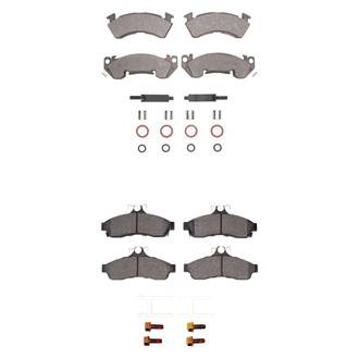 R1 Concepts® - Semi-Metallic Semi-Metallic Front and Rear Brake Pad Set