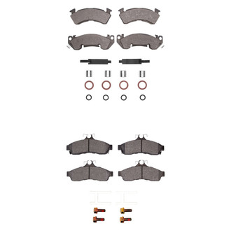 R1 Concepts® - Semi-Metallic Semi-Metallic Front and Rear Brake Pad Set