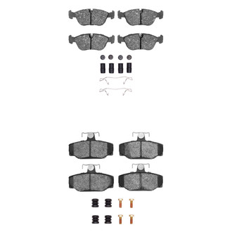 R1 Concepts® - Semi-Metallic Semi-Metallic Front and Rear Brake Pad Set