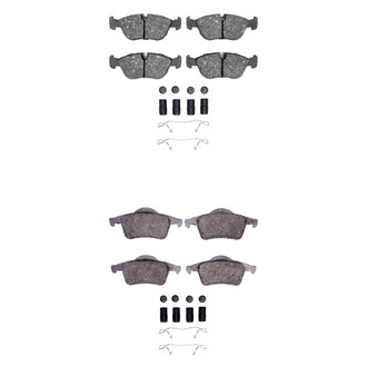 R1 Concepts® - Semi-Metallic Semi-Metallic Front and Rear Brake Pad Set