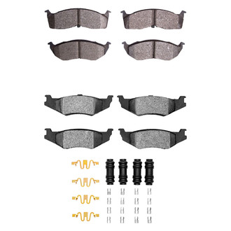 R1 Concepts® - Semi-Metallic Semi-Metallic Front and Rear Brake Pad Set