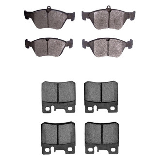 R1 Concepts® - Semi-Metallic Semi-Metallic Front and Rear Brake Pad Set