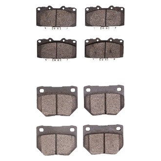 R1 Concepts® - Semi-Metallic Semi-Metallic Front and Rear Brake Pad Set