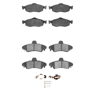 R1 Concepts® - Semi-Metallic Front and Rear Brake Pad Set
