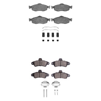R1 Concepts® - Semi-Metallic Semi-Metallic Front and Rear Brake Pad Set