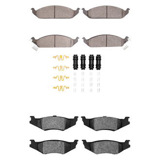 R1 Concepts® - Semi-Metallic Semi-Metallic Front and Rear Brake Pad Set
