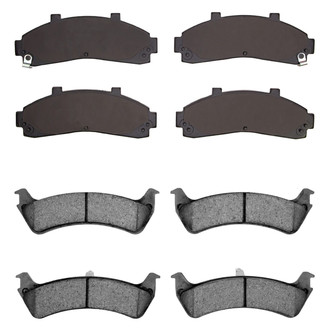 R1 Concepts® - Semi-Metallic Semi-Metallic Front and Rear Brake Pad Set
