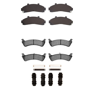 R1 Concepts® - Semi-Metallic Semi-Metallic Front and Rear Brake Pad Set