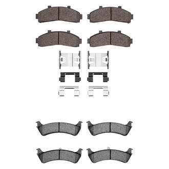 R1 Concepts® - Semi-Metallic Semi-Metallic Front and Rear Brake Pad Set