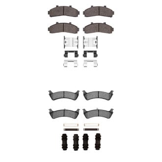 R1 Concepts® - Semi-Metallic Semi-Metallic Front and Rear Brake Pad Set