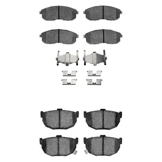R1 Concepts® - Semi-Metallic Front and Rear Brake Pad Set