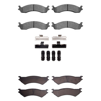 R1 Concepts® - Semi-Metallic Front and Rear Brake Pad Set