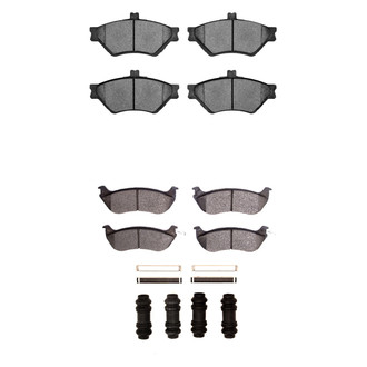 R1 Concepts® - Semi-Metallic Semi-Metallic Front and Rear Brake Pad Set