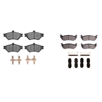R1 Concepts® - Semi-Metallic Semi-Metallic Front and Rear Brake Pad Set