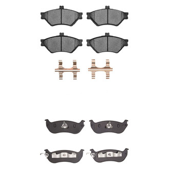 R1 Concepts® - Semi-Metallic Semi-Metallic Front and Rear Brake Pad Set