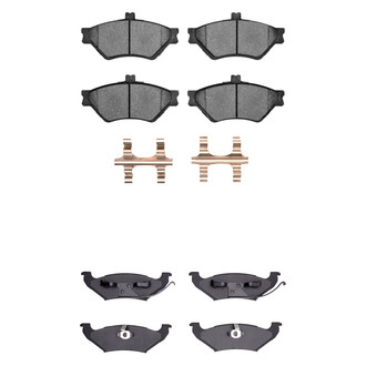 R1 Concepts® - Semi-Metallic Semi-Metallic Front and Rear Brake Pad Set