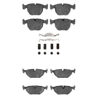 R1 Concepts® - Semi-Metallic Semi-Metallic Front and Rear Brake Pad Set