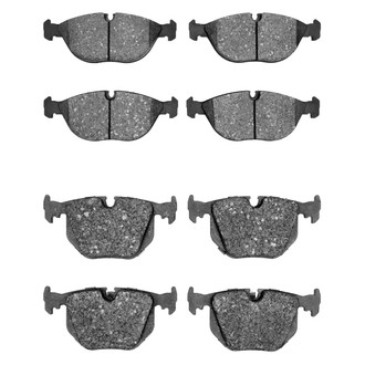 R1 Concepts® - Semi-Metallic Semi-Metallic Front and Rear Brake Pad Set