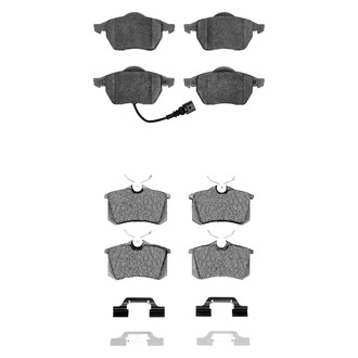R1 Concepts® - Semi-Metallic Front and Rear Brake Pad Set